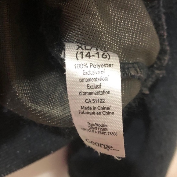 3/$15 - George very soft sweater size XL 14-16 heart patterns - Picture 5 of 6